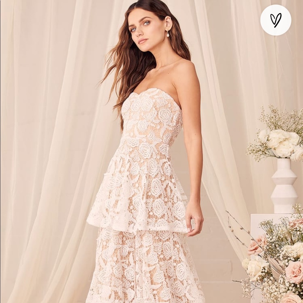 Lulus White Lace Tiered Dredd